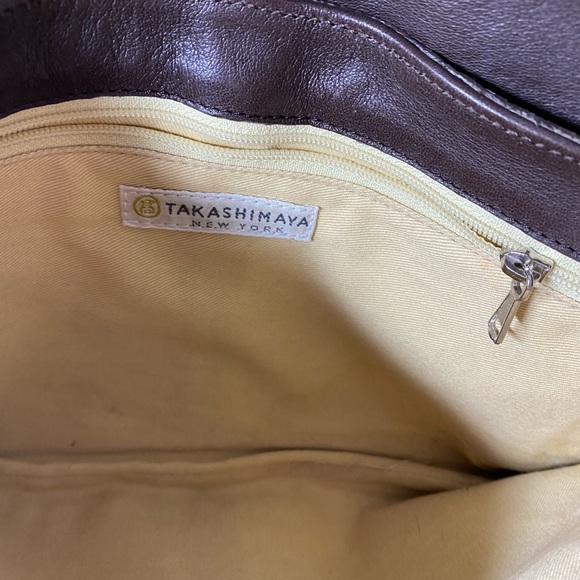 Vintage Leather Takashimaya Bag NYC - Picture 3 of 4